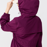 Neo Windbreaker Top in Aubergine
