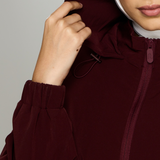 Talia Dynamic Windbreaker in Burgundy