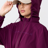 Neo Windbreaker Top in Aubergine