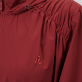 Nyla Cinched Windbreaker in Brick Red