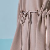 Hera Adjustable Waist Hoodie in Taupe