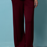 Eli Straight Pants in Maroon
