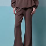 Edith Bootcut Pants in Dark Brown