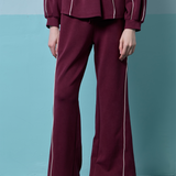 Hera Boot Cut Pants in Maroon