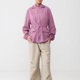 Neo Windbreaker Top in Dusty Plum