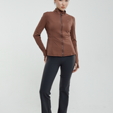 Eva Flexform Fitted Jacket in Dark Rose Gold