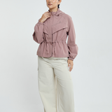 Lara Aeroshade Cinched Windbreaker in Rose Mauve