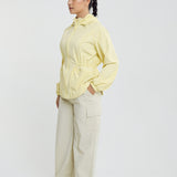 Sophia Aeroshade Cinched Windbreaker in Soft Yellow