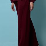 Eli Straight Pants in Maroon