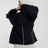 Talia Dynamic Windbreaker in Black