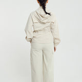 Lara Aeroshade Cinched Windbreaker in Stone