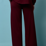 Eli Straight Pants in Maroon