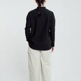 Lily Basic Ribbed Top in Black