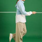 Iris Adjust-fit Windbreaker Blue White