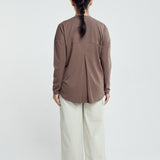 Jennie Basic Oversized Top in Dusty Mocha
