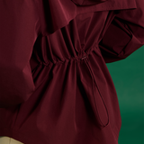 Niro Snatchback Windbreaker in Burgundy