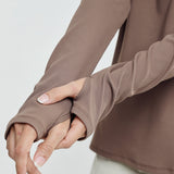 Selena Basic Top in Brown