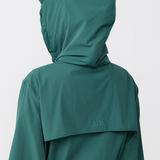 Neo Windbreaker Top in Forest Green