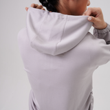 Cleo Adjustable Side Ruched Hoodie in Grey