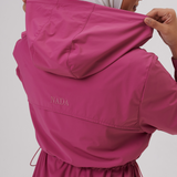 Nyla Cinched Windbreaker in Light Magenta