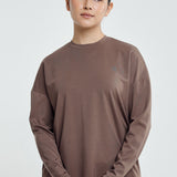 Jennie Basic Oversized Top in Dusty Mocha