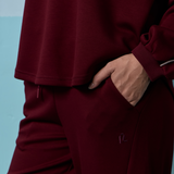 Eli Straight Pants in Maroon