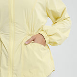 Sophia Aeroshade Cinched Windbreaker in Soft Yellow