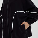 Talia Dynamic Windbreaker in Black