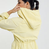 Sophia Aeroshade Cinched Windbreaker in Soft Yellow