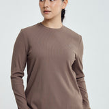 Selena Basic Top in Brown