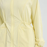 Sophia Aeroshade Cinched Windbreaker in Soft Yellow
