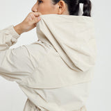 Lara Aeroshade Cinched Windbreaker in Stone