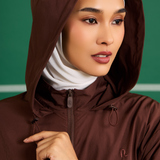 Niro Snatchback Windbreaker in Dark Brown