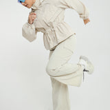 Lara Aeroshade Cinched Windbreaker in Stone