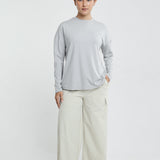 Jennie Basic Oversized Top in Grey