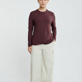 Audrey Active Top in Burgundy