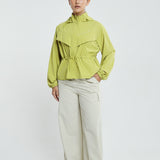 Lara Aeroshade Cinched Windbreaker in Lime