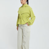 Lara Aeroshade Cinched Windbreaker in Lime