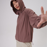 Luna Swift-fit Windbreaker in Mocha