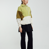Sabine Tri Colour Windbreaker in Olive
