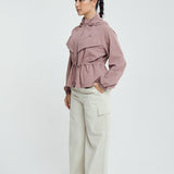 Lara Aeroshade Cinched Windbreaker in Rose Mauve