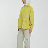 Talia Dynamic Windbreaker in Lime