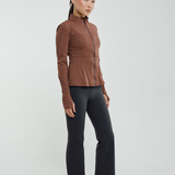 Eva Flexform Fitted Jacket in Dark Rose Gold