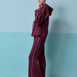 Hera Adjustable Waist Hoodie in Maroon