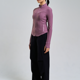 Ella Fitted Top in Dusty Mauve