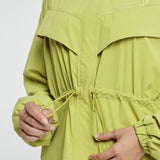 Lara Aeroshade Cinched Windbreaker in Lime