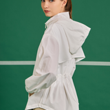 Niro Snatchback Windbreaker in White