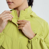 Lara Aeroshade Cinched Windbreaker in Lime