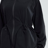 Sophia Aeroshade Cinched Windbreaker in Black