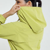Lara Aeroshade Cinched Windbreaker in Lime